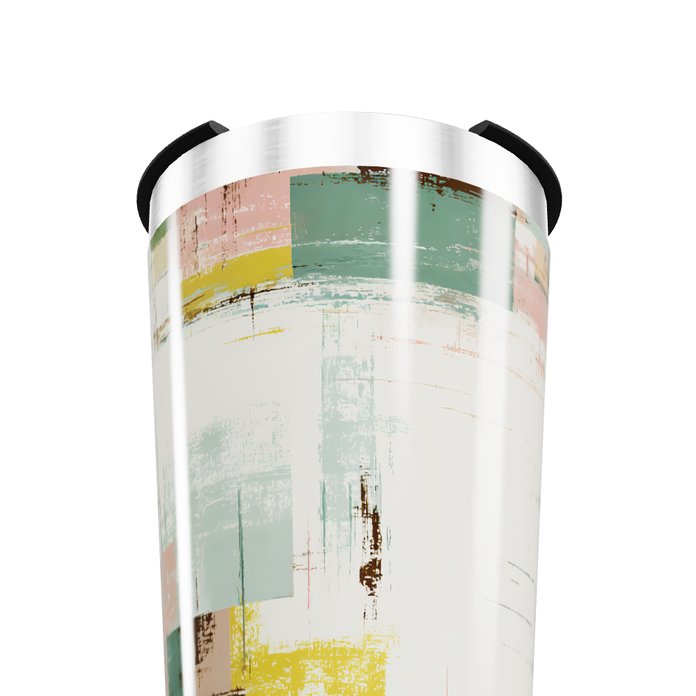 Copo Térmico - Estampa Abstrata Multicolorida