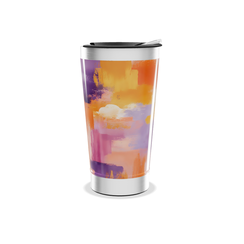 Copo Térmico - Estampa Abstrata Colorida