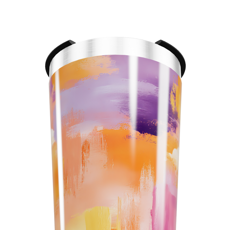 Copo Térmico - Estampa Abstrata Colorida