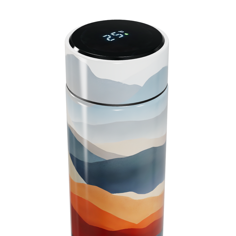 Garrafa Térmica Touch - Colorida com Estampa Moderna