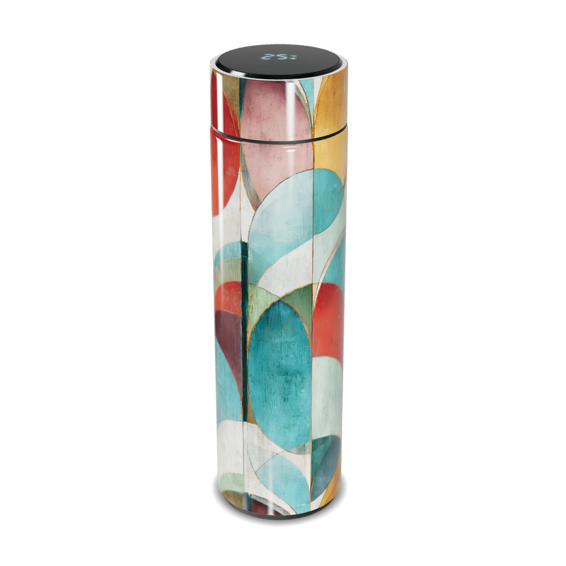 Garrafa Térmica Touch - Colorida com Estampa Moderna