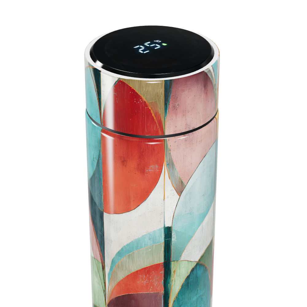 Garrafa Térmica Touch - Colorida com Estampa Moderna