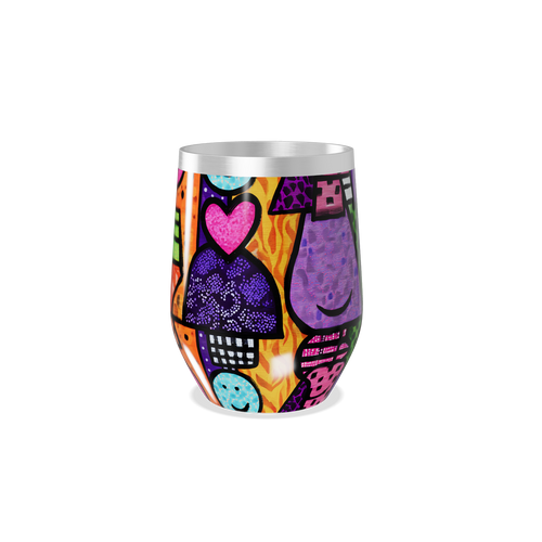 Copo Térmico Slim - Colorido Estampado Aço Inox