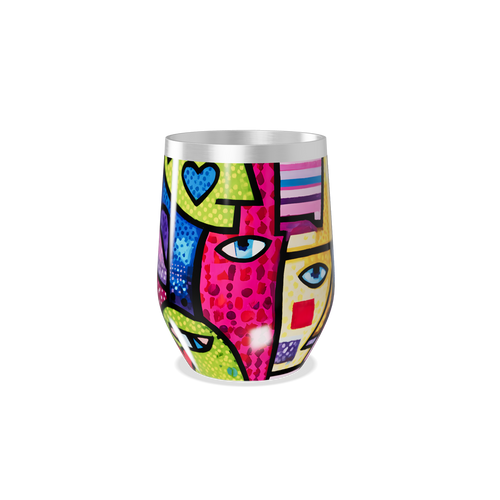 Copo Térmico Slim - Estampa Colorida Faces