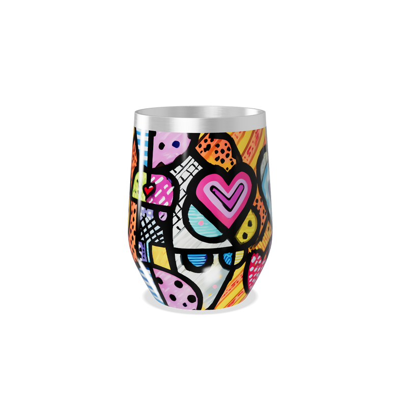 Copo Térmico Slim - Estampa Colorida Pop Art