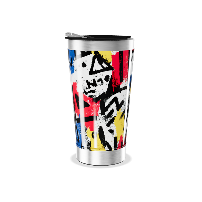 Copo Térmico - Estampa Colorida Aço Inox