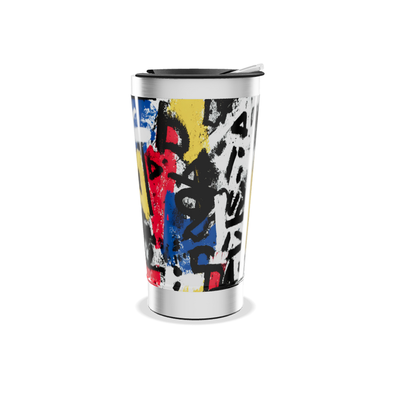 Copo Térmico - Estampa Colorida Aço Inox