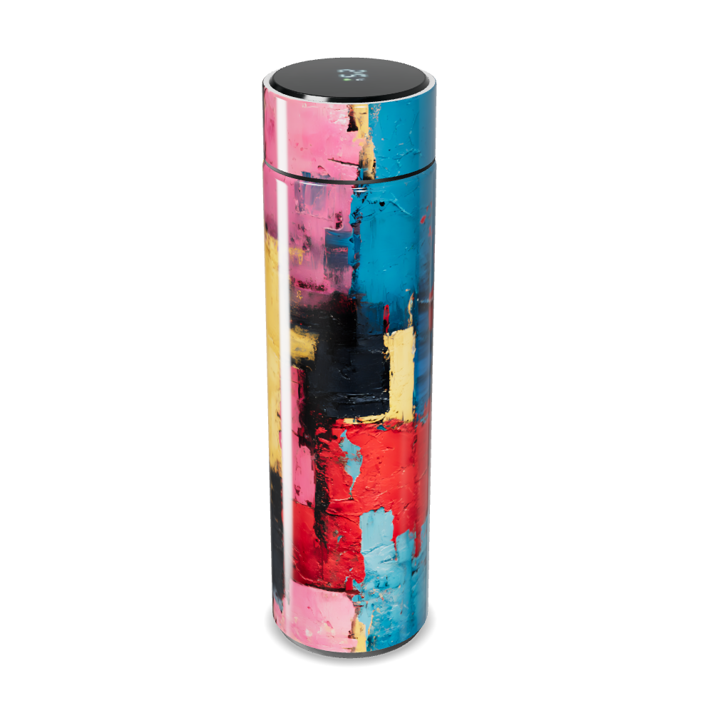 Garrafa Térmica Touch - Abstrata Multicolorida