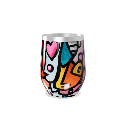 Copo Térmico Slim - Estampa Colorida Abstrata