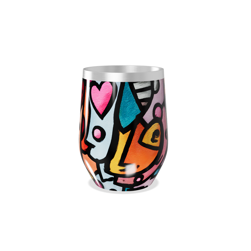 Copo Térmico Slim - Estampa Colorida Abstrata