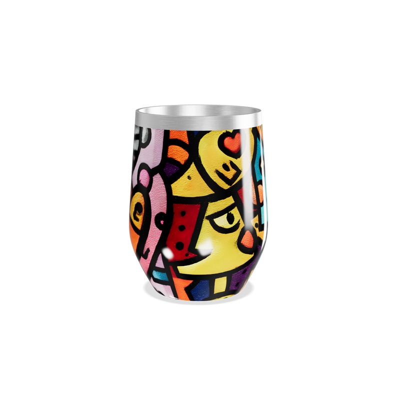 Copo Térmico Slim - Estampa Colorida Abstrata