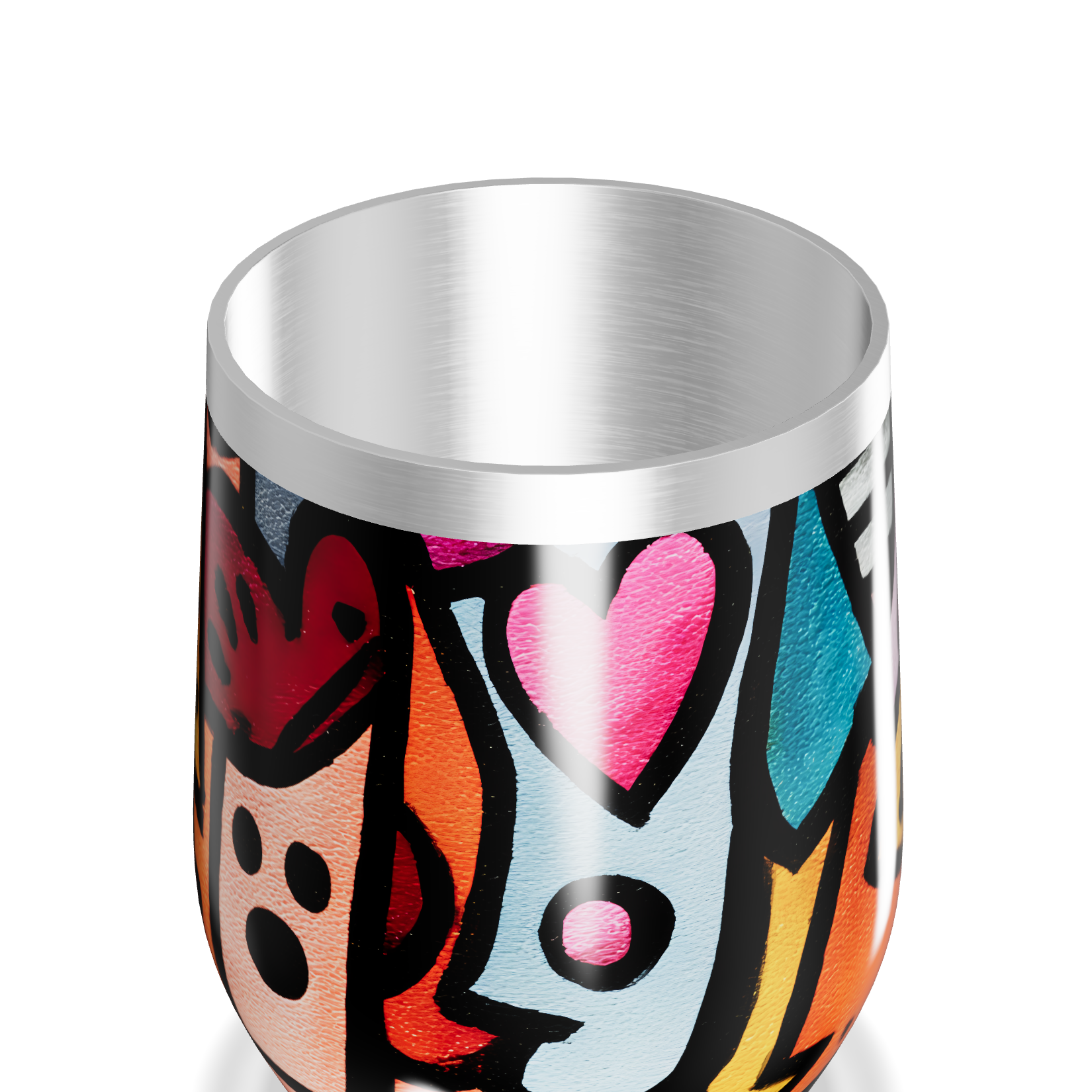 Copo Térmico Slim - Estampa Colorida Abstrata