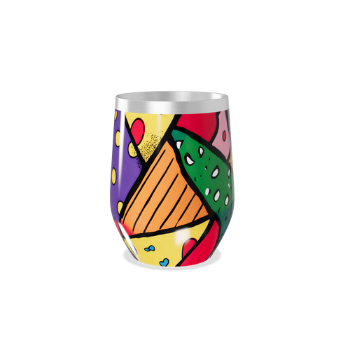 Copo Térmico Slim - Estampa Colorida Abstrata