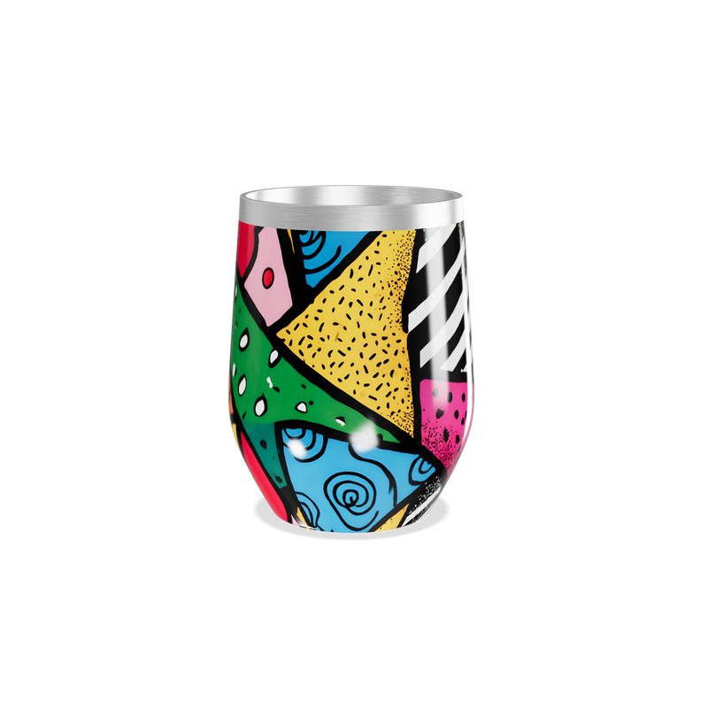 Copo Térmico Slim - Estampa Colorida Abstrata