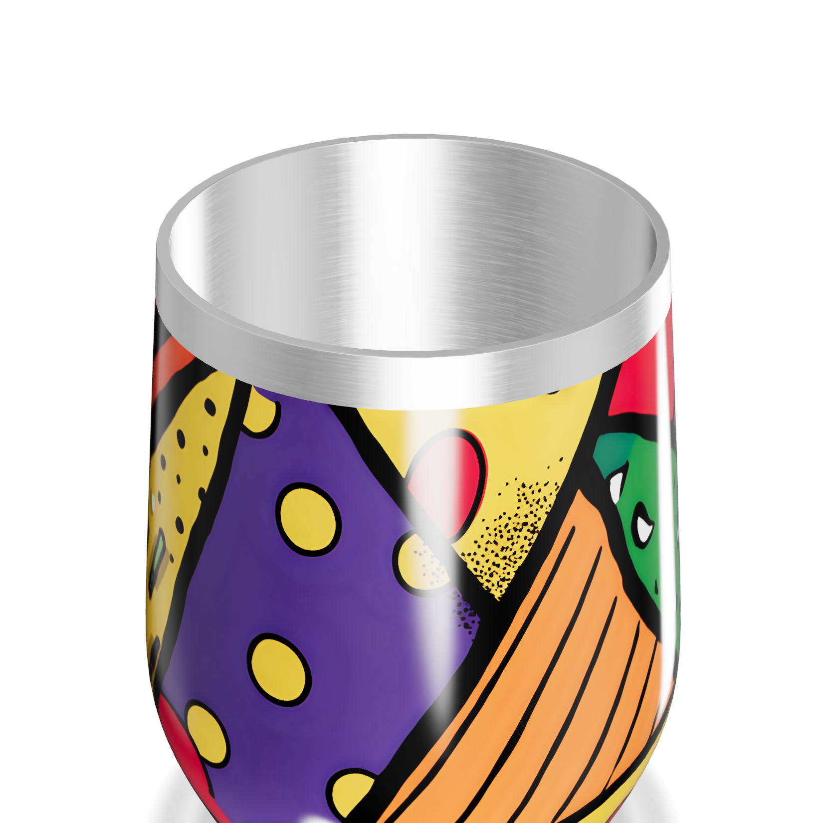 Copo Térmico Slim - Estampa Colorida Abstrata