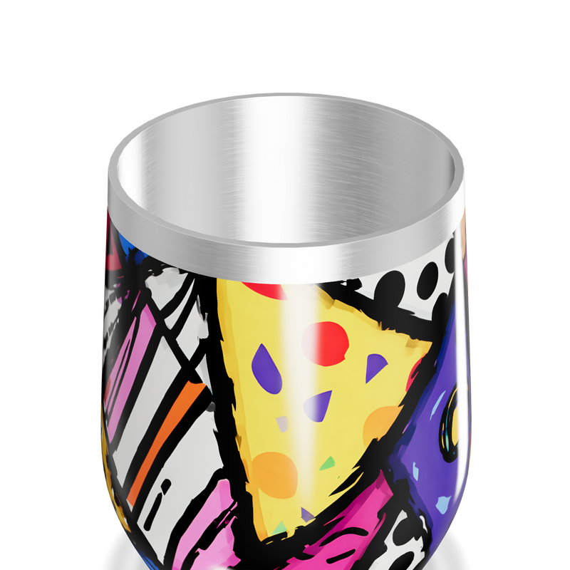 Copo Térmico Slim - Estampa Colorida Abstrata