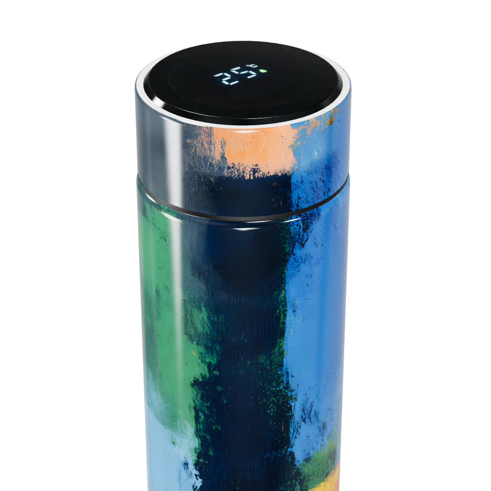 Garrafa Térmica Touch - Colorida Abstrata