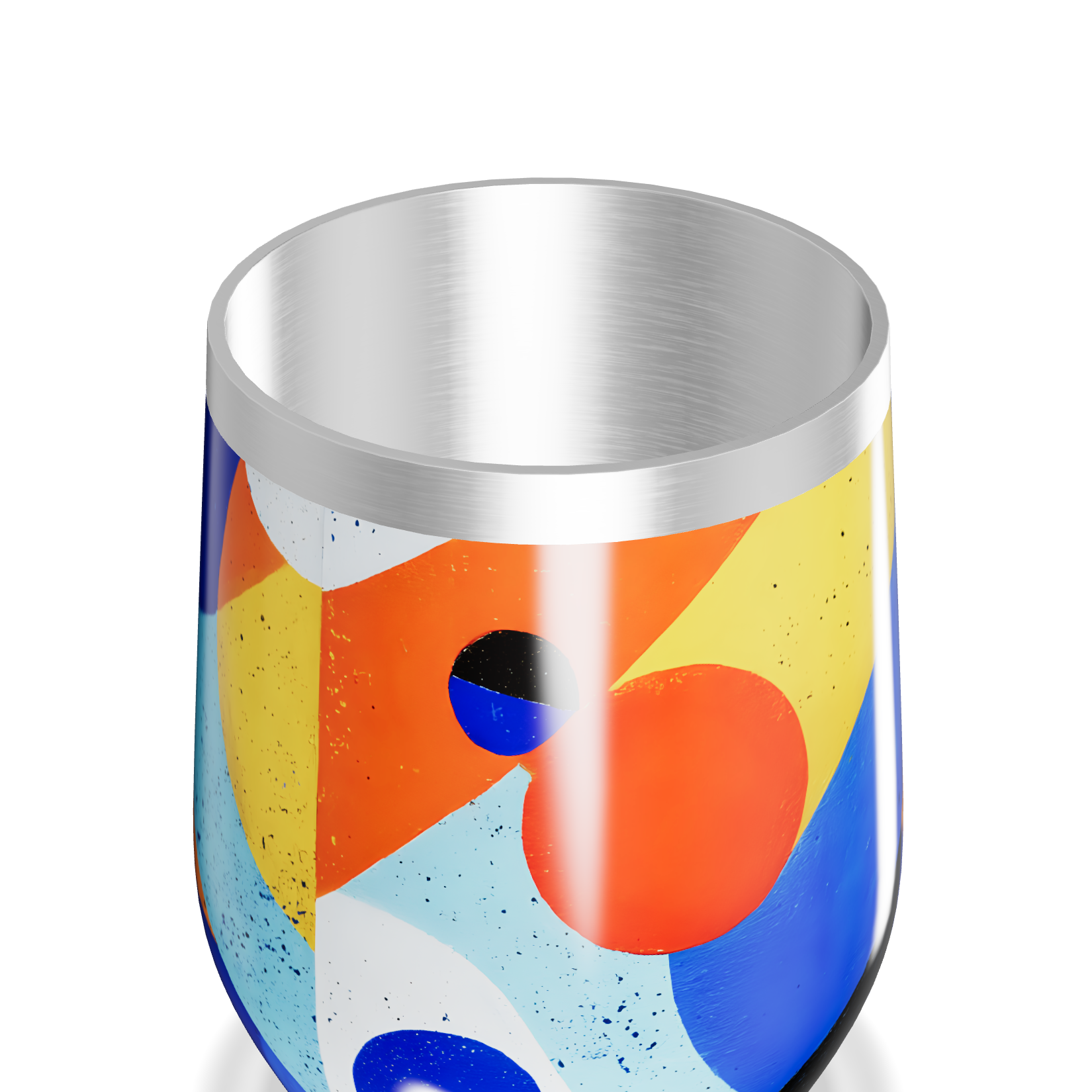 Copo Térmico Slim - Estampa Geométrica Colorida