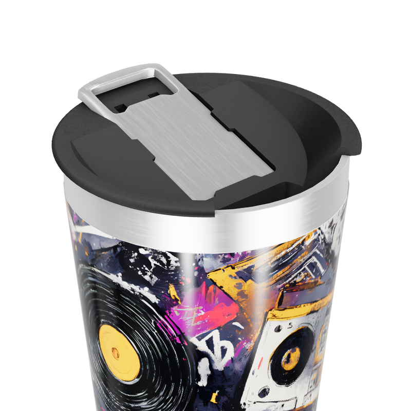 Copo Térmico - Estampa Retrô Colorida