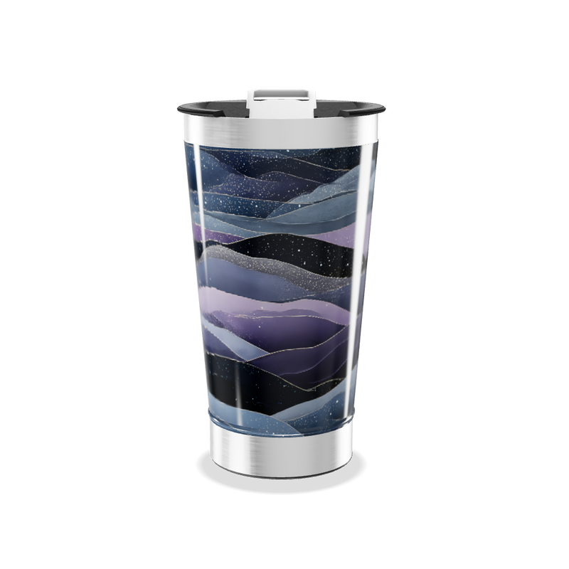Copo Térmico - Estampa Noturna Colorida