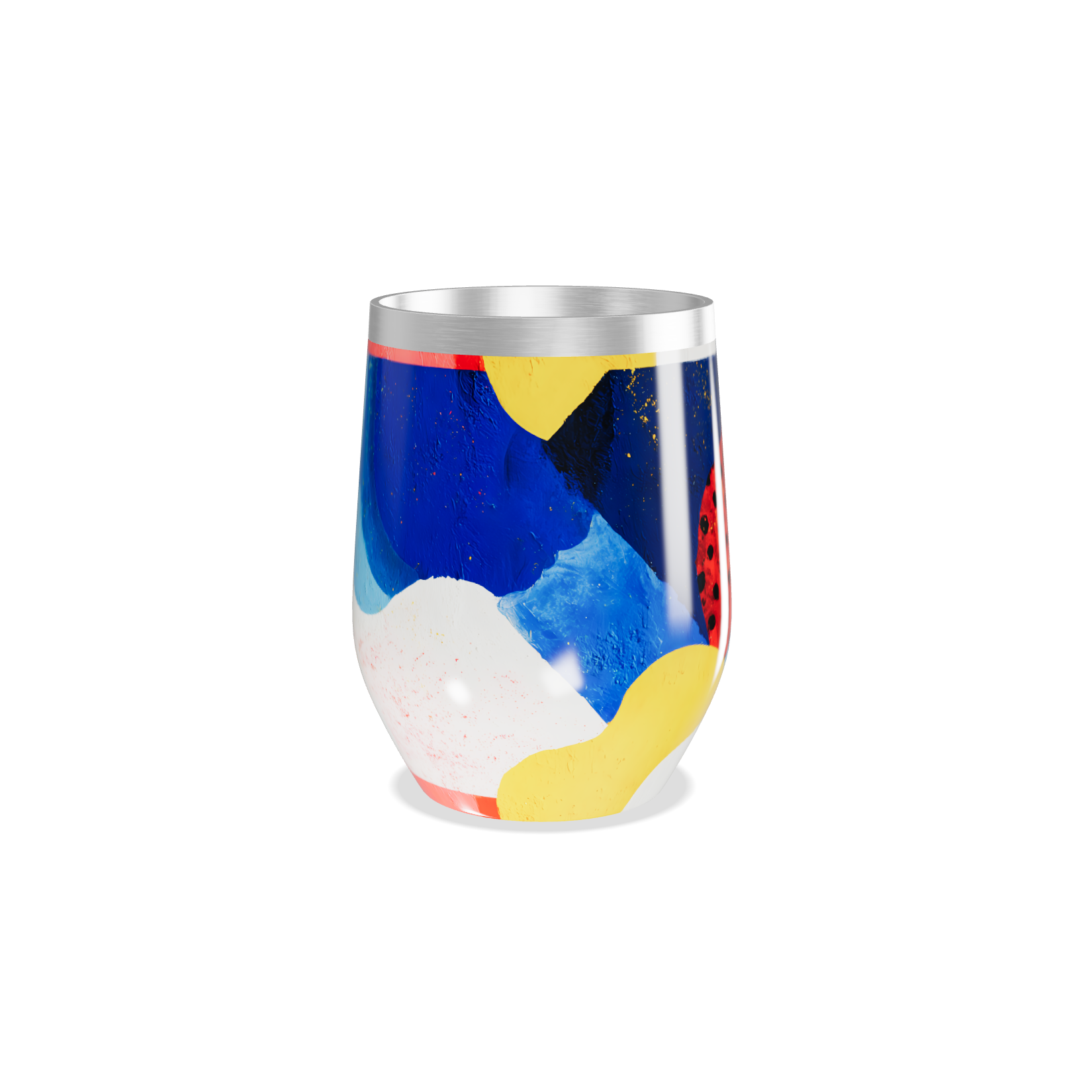 Copo Térmico Slim - Estampa Colorida Abstrata