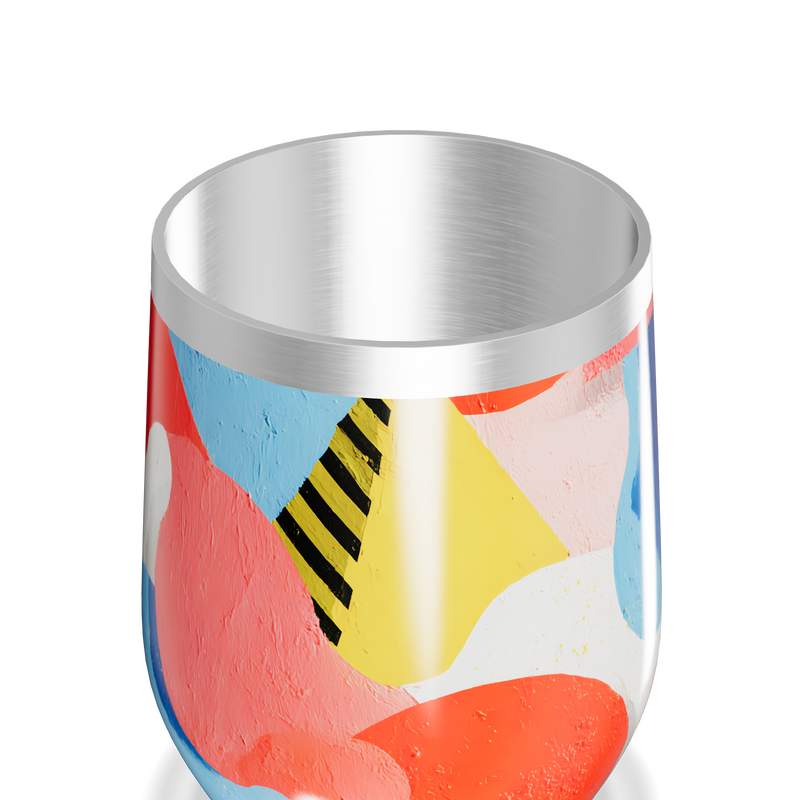 Copo Térmico Slim - Estampa Colorida Abstrata