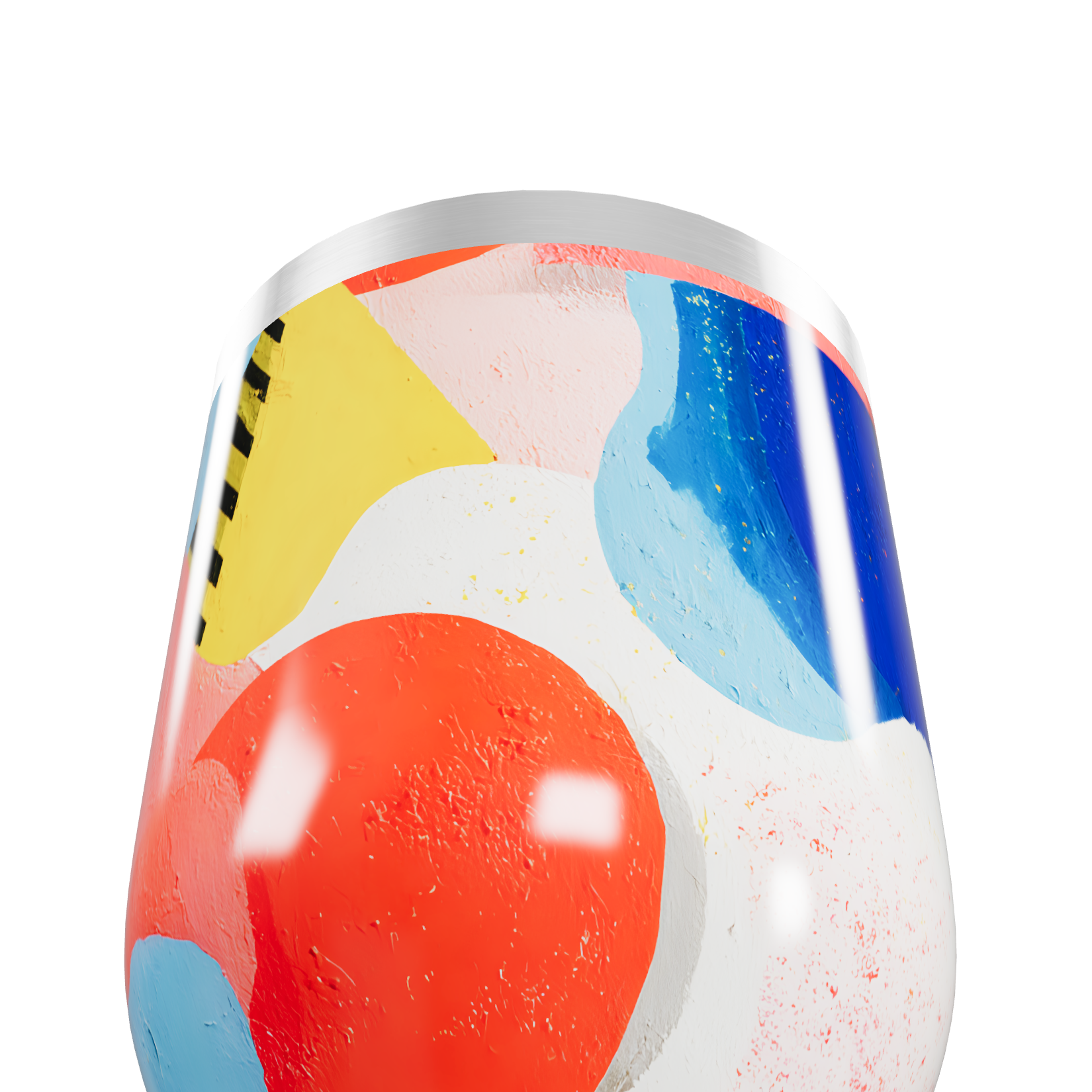 Copo Térmico Slim - Estampa Colorida Abstrata