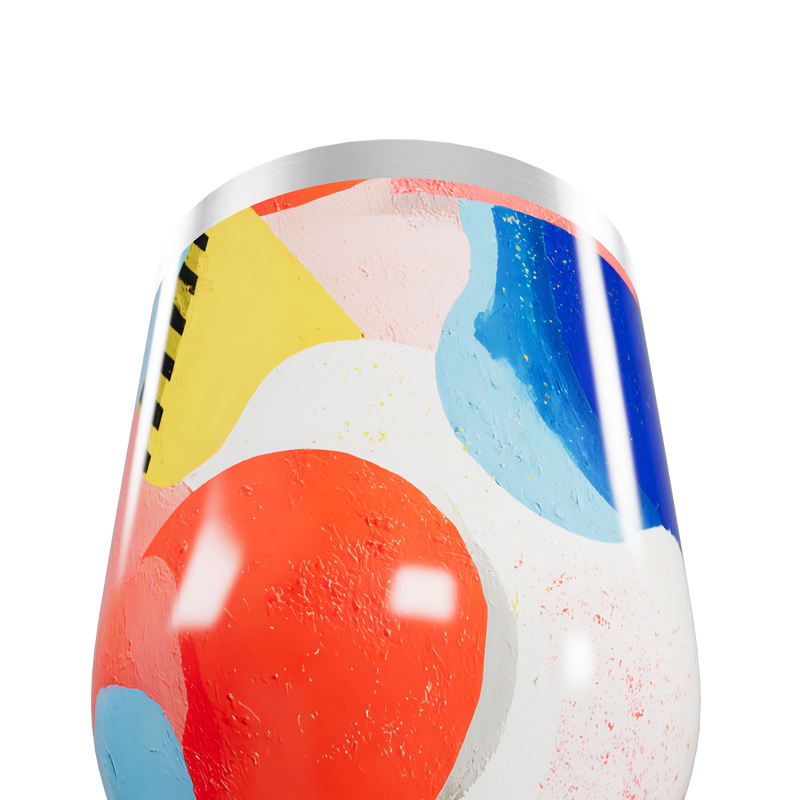 Copo Térmico Slim - Estampa Colorida Abstrata