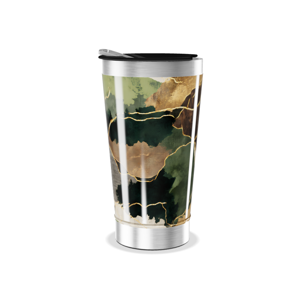 Copo Térmico - Estampa Geométrica Colorida