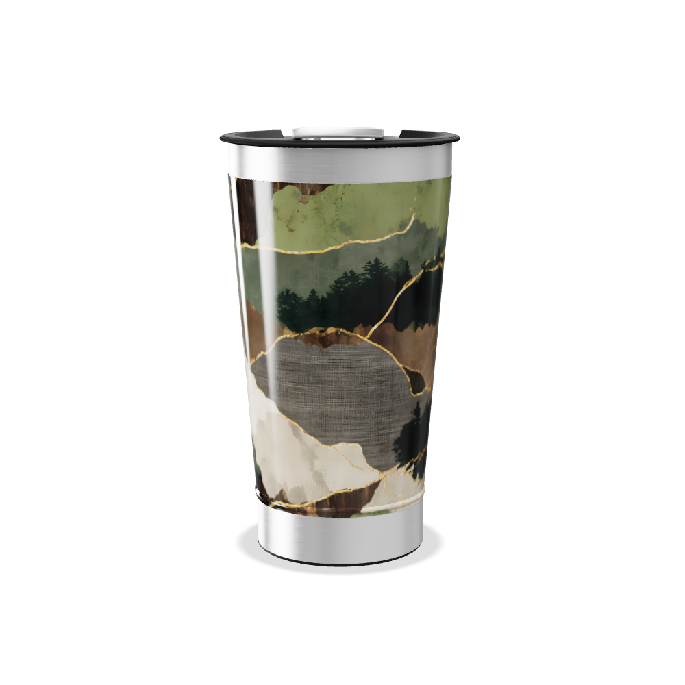 Copo Térmico - Estampa Geométrica Colorida