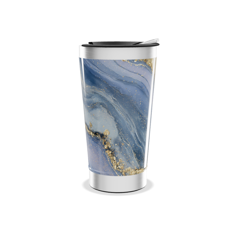 Copo Térmico - Azul Mármore Luxo