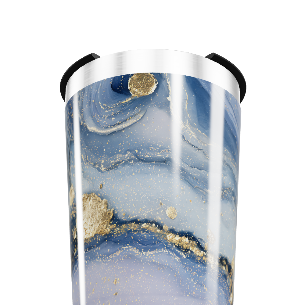 Copo Térmico - Azul Mármore Luxo