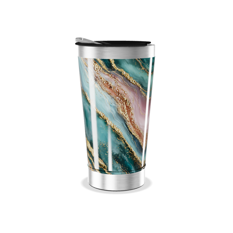 Copo Térmico - Mármore Multicolorido