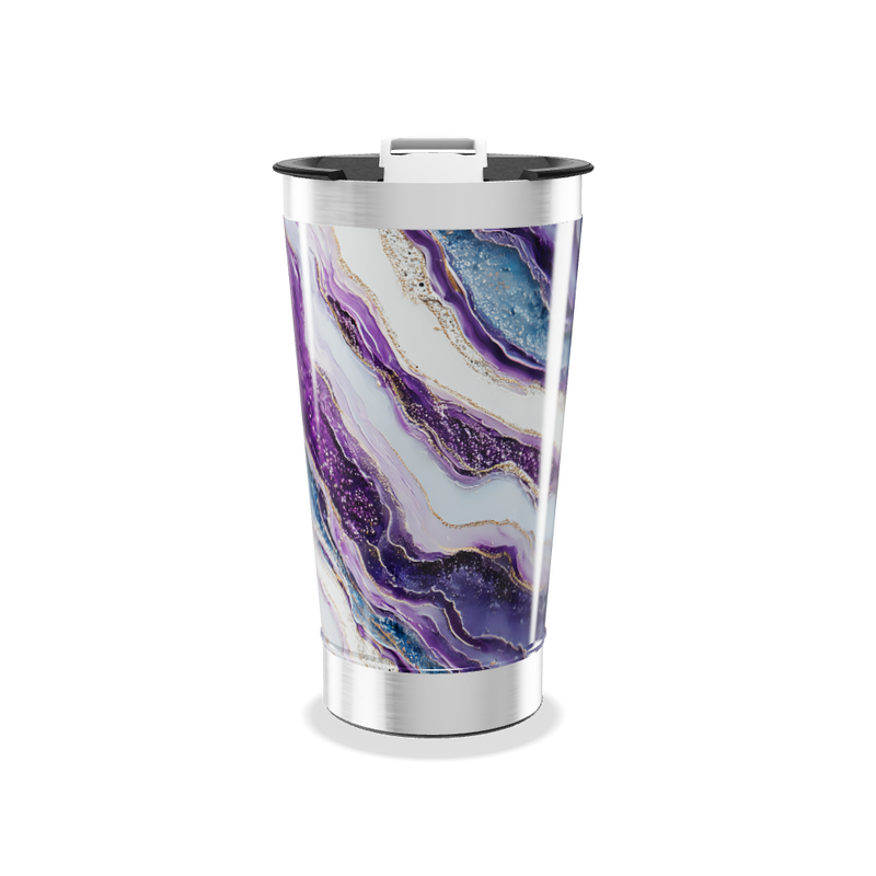 Copo Térmico - Mármore Roxo Aço Inox