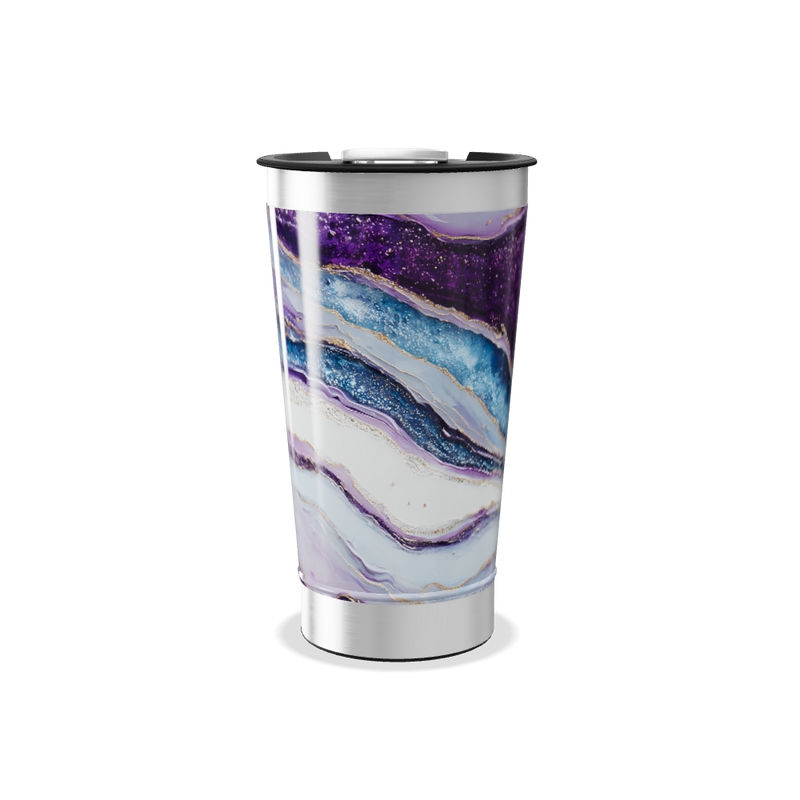 Copo Térmico - Mármore Roxo Aço Inox