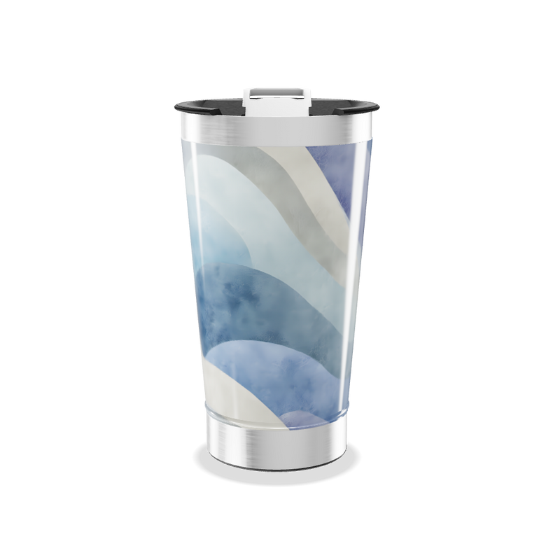Copo Térmico - Estampa Ondas Azul
