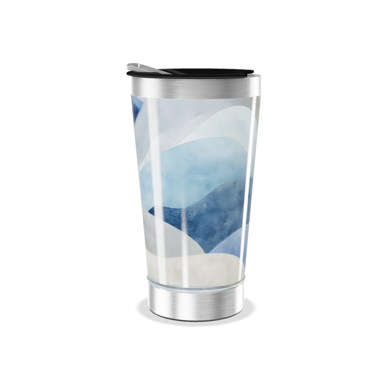 Copo Térmico - Estampa Ondas Azul