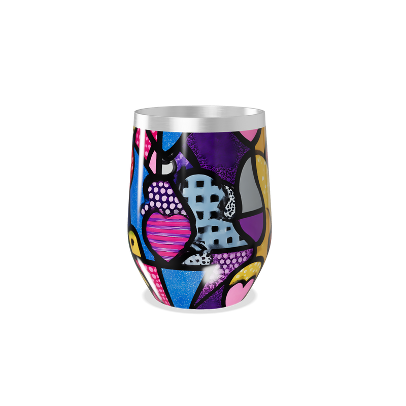 Copo Térmico Slim - Estampa Colorida Abstrata