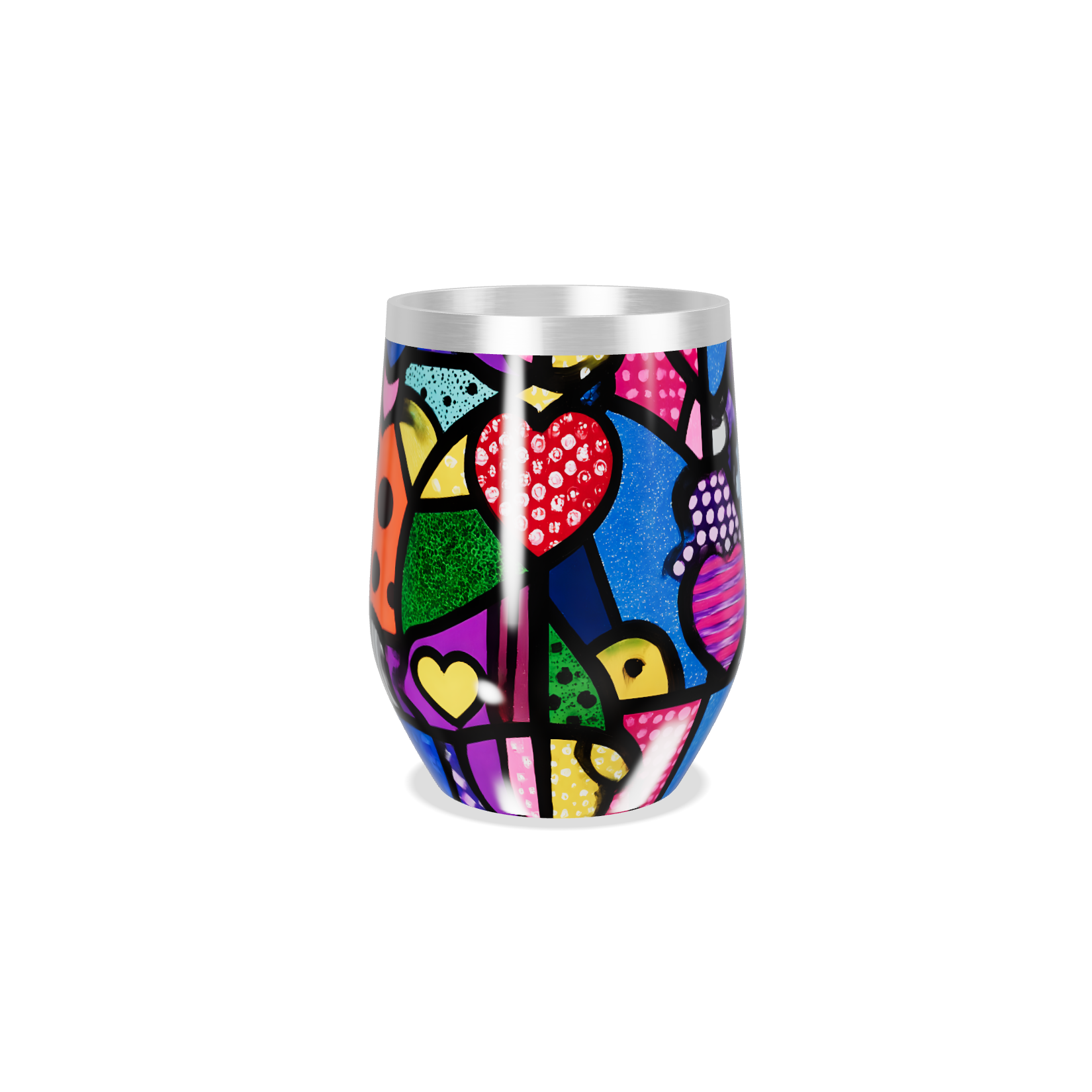 Copo Térmico Slim - Estampa Colorida Abstrata