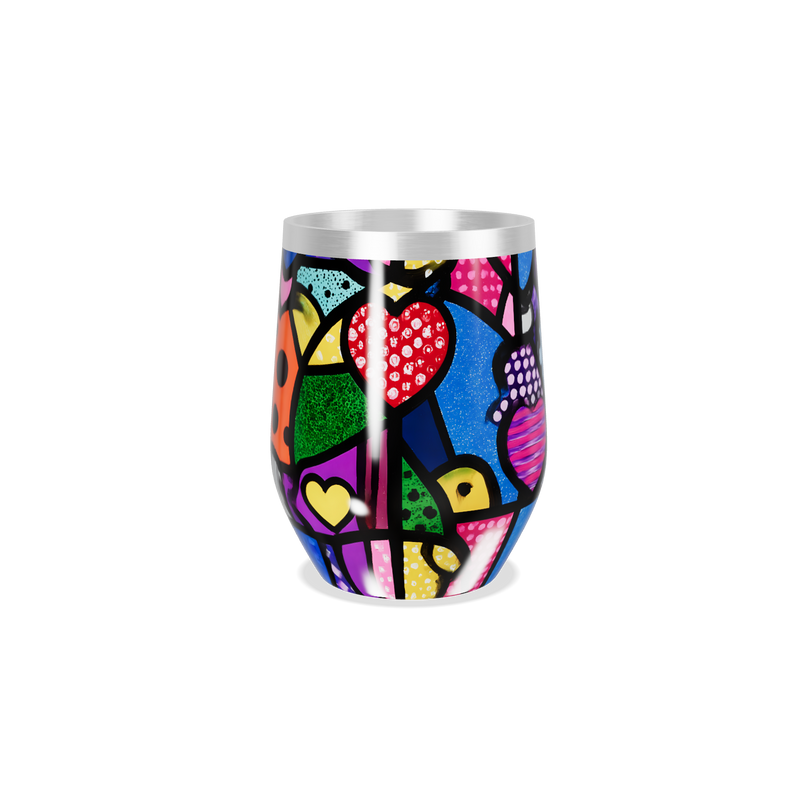 Copo Térmico Slim - Estampa Colorida Abstrata