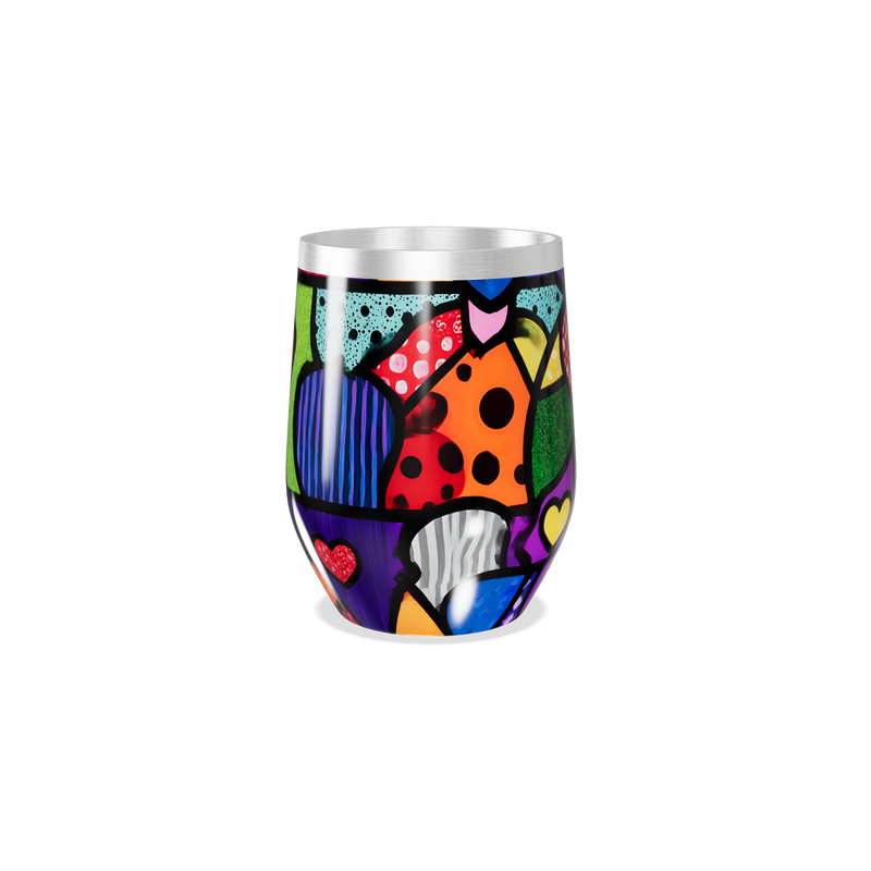 Copo Térmico Slim - Estampa Colorida Abstrata