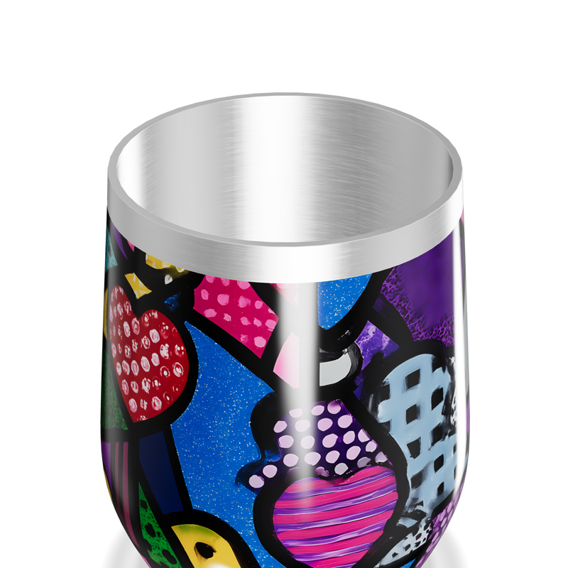 Copo Térmico Slim - Estampa Colorida Abstrata