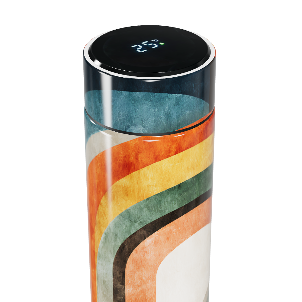 Garrafa Térmica Touch - Colorida com Tela LED