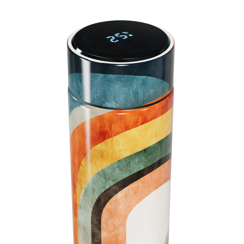 Garrafa Térmica Touch - Colorida com Tela LED