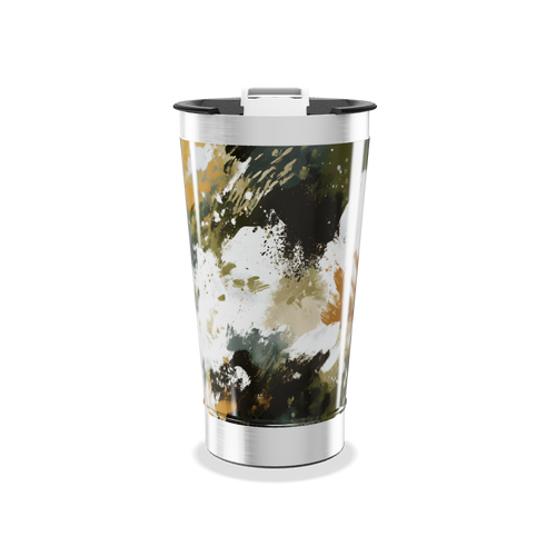 Copo Térmico - Estampa Abstrata Colorida