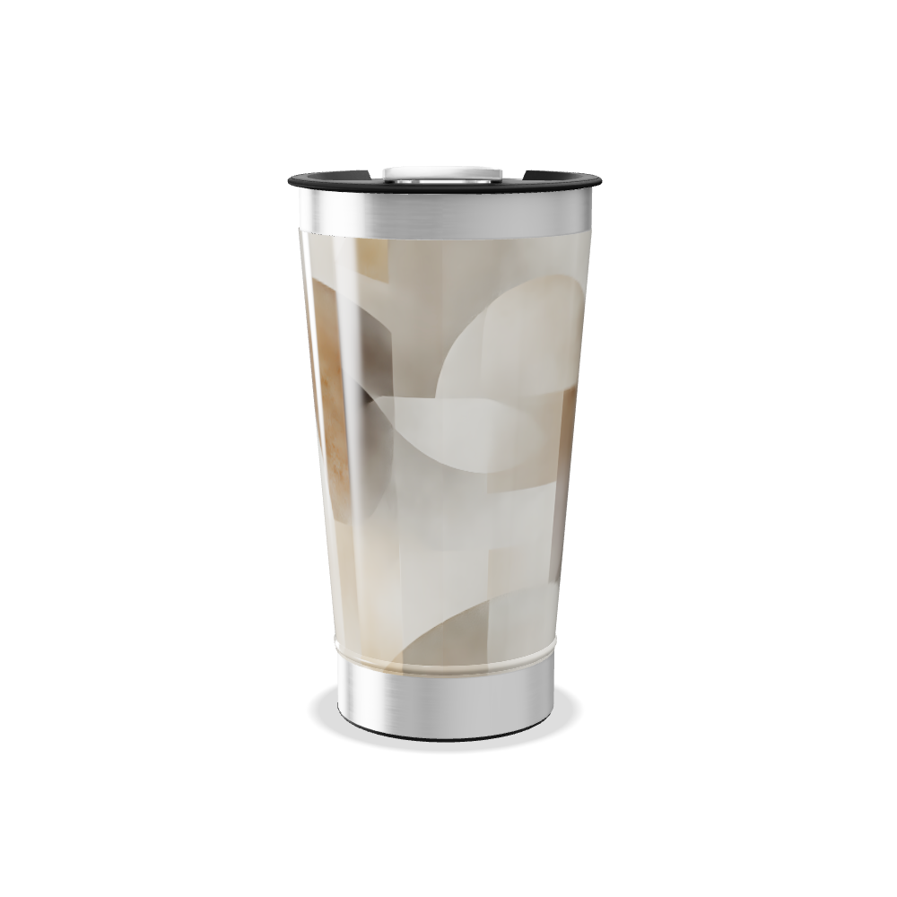 Copo Térmico - Geométrico Bege Aço Inox