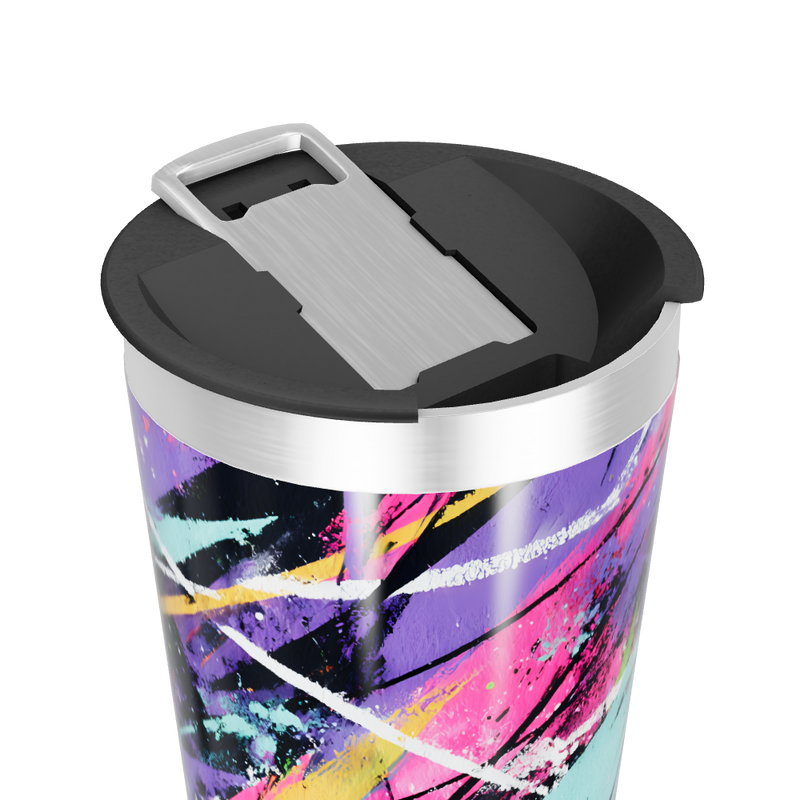 Copo Térmico - Design Colorido Abstrato