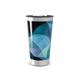 Copo Térmico - Estampa Azul Abstrata