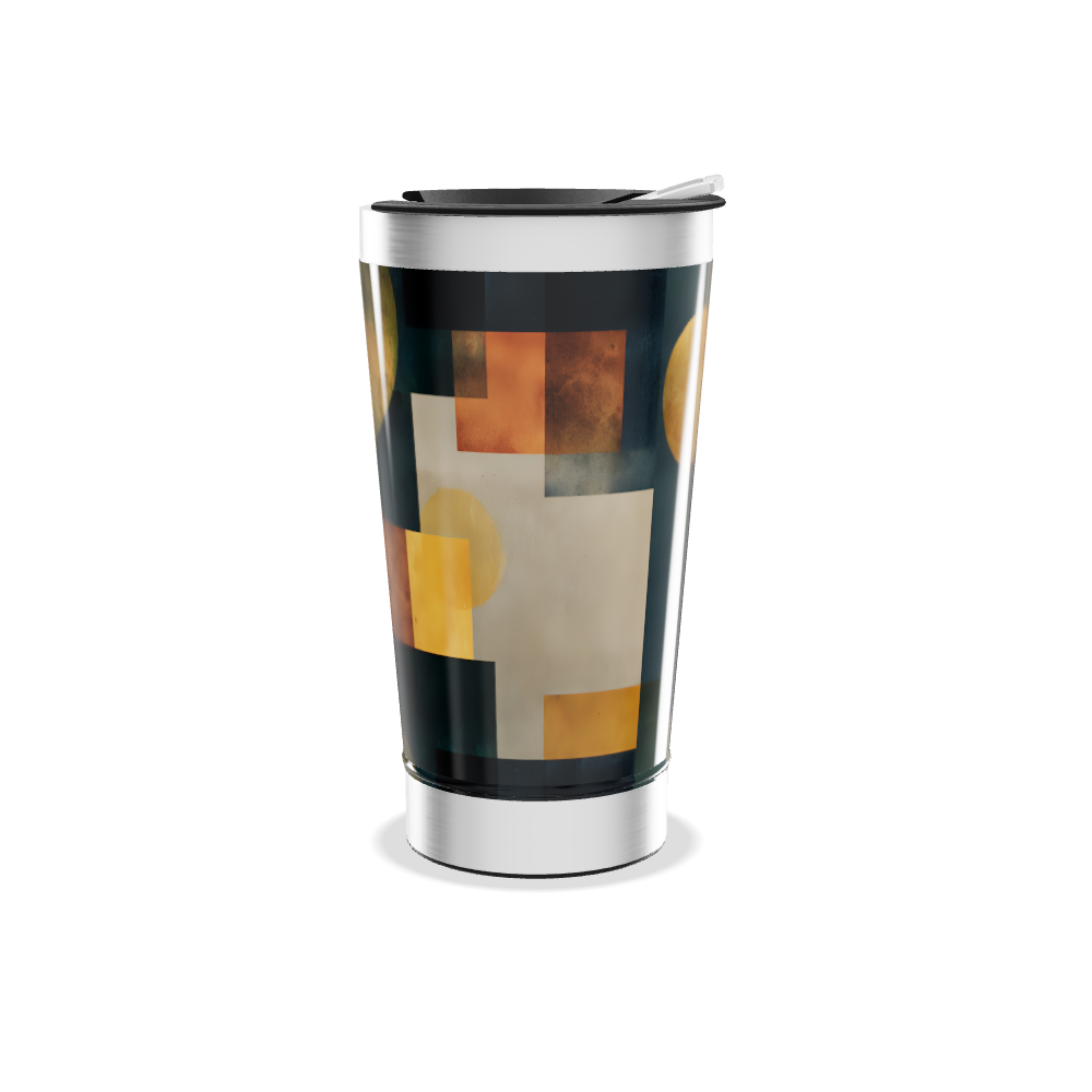 Copo Térmico - Estampa Geométrica Colorida