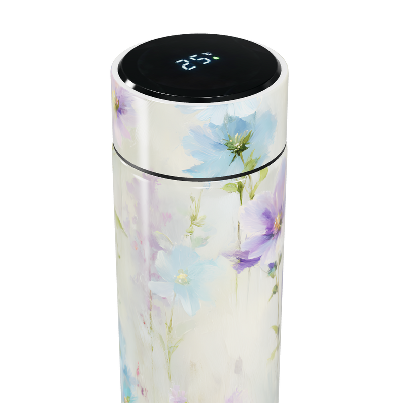 Garrafa Térmica Touch - Floral com Visor LED